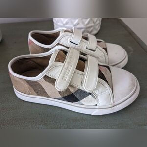 Kids' Designer White Pete Check Low Top Velcro® Sneakers - Walker, #29